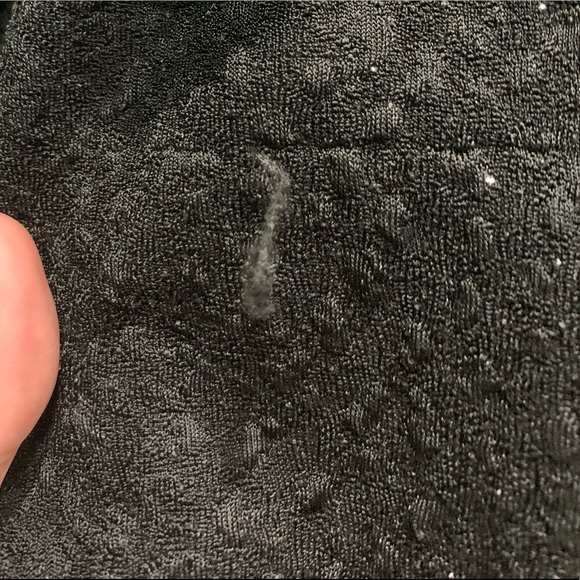 Black Strapless Peplum Sparkly Dress - Picture 7 of 7